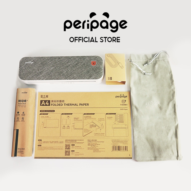 Peripage Mini Printer A40 GiftBox เครื่องปริ้นพกพาไร้สาย กล่องของขวัญเครื่องพิมพ์ขนาดเล็ก
