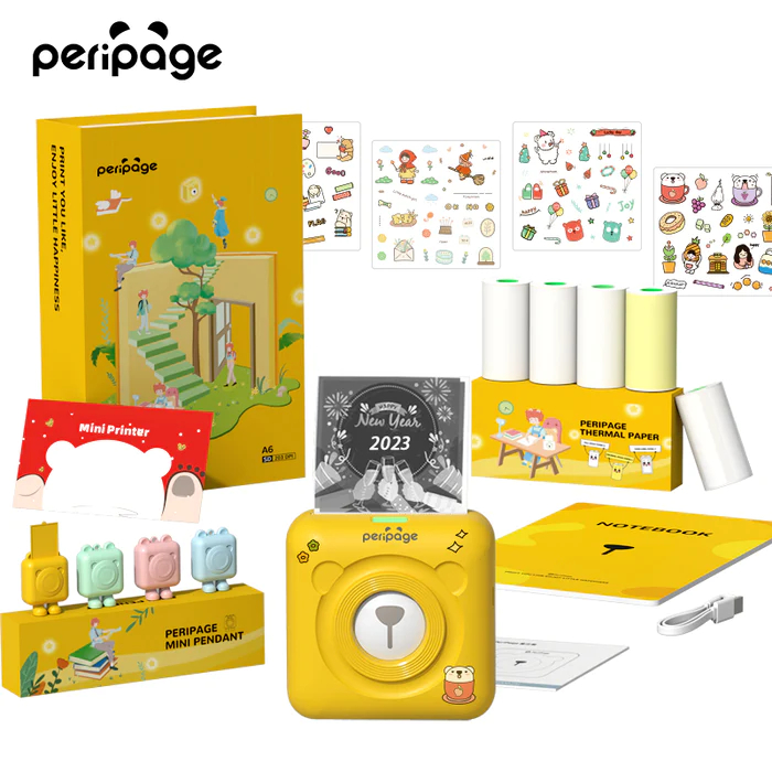 Peripage Mini Printer A6 GiftBox เครื่องปริ้นพกพาไร้สาย กล่องของขวัญเครื่องพิมพ์ขนาดเล็ก