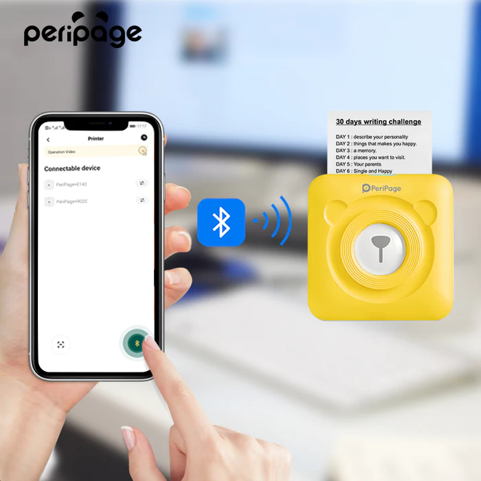 Peripage Mini Printer A6 GiftBox เครื่องปริ้นพกพาไร้สาย กล่องของขวัญเครื่องพิมพ์ขนาดเล็ก