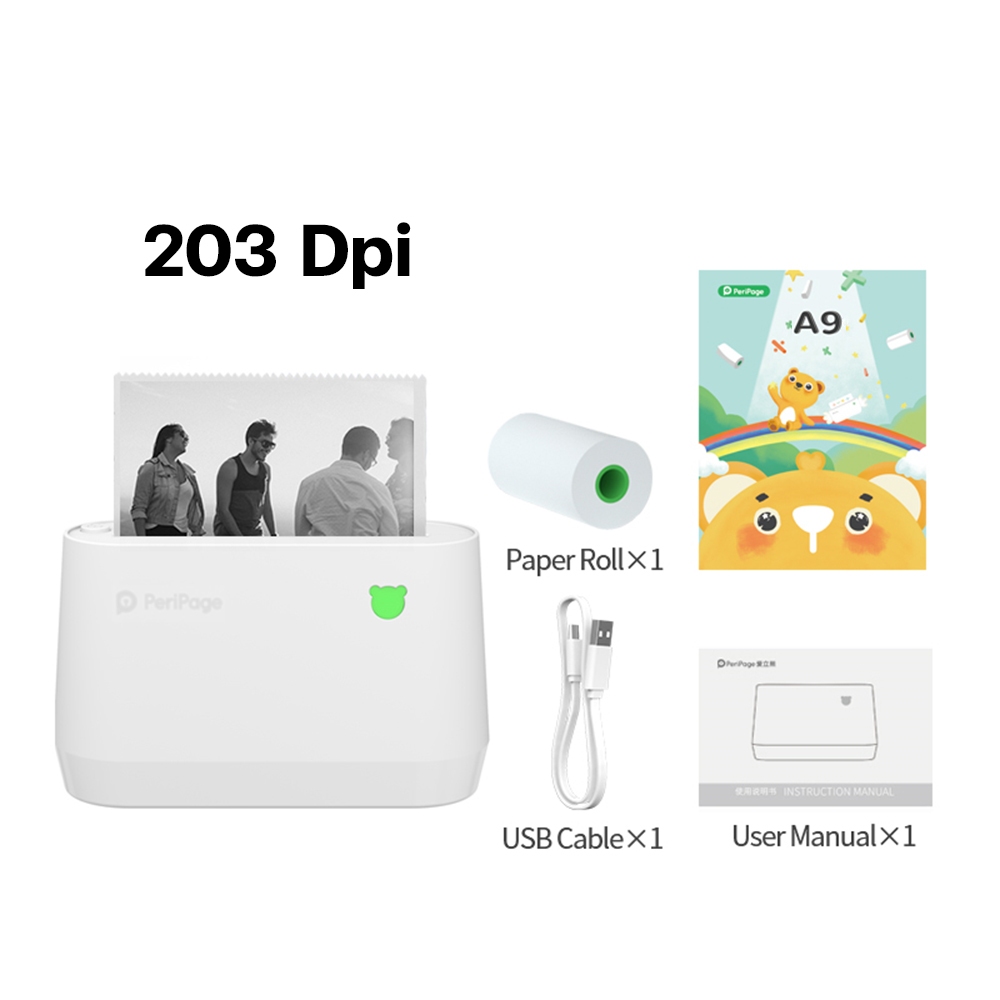 Peripage Mini Printer A9 เครื่องปริ้นพกพาไร้สาย