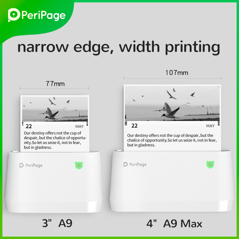 Peripage Mini Printer A9 MAX เครื่องปริ้นพกพาไร้สาย