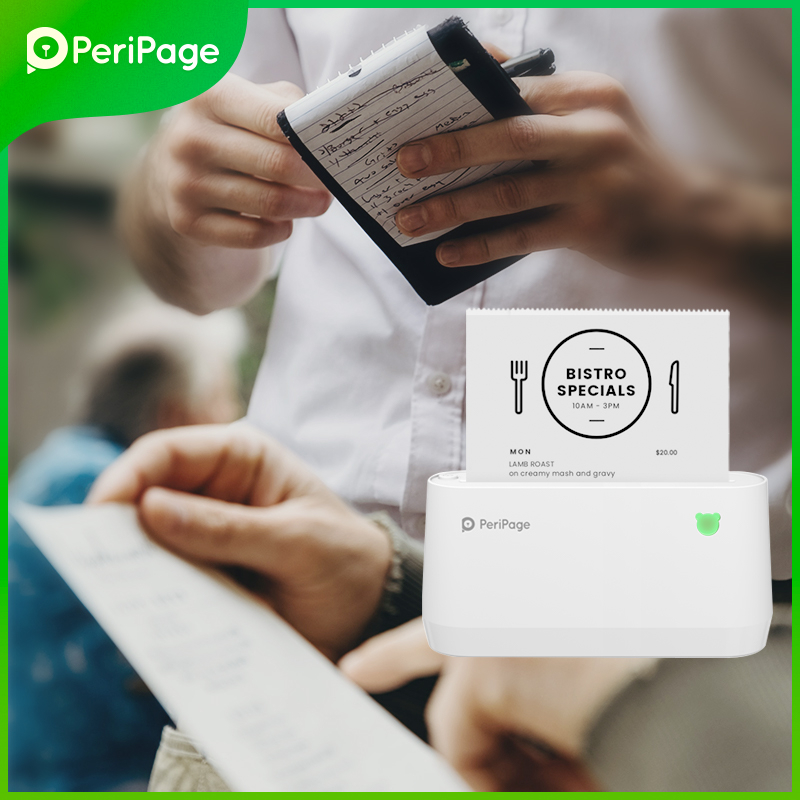 Peripage Mini Printer A9 MAX เครื่องปริ้นพกพาไร้สาย