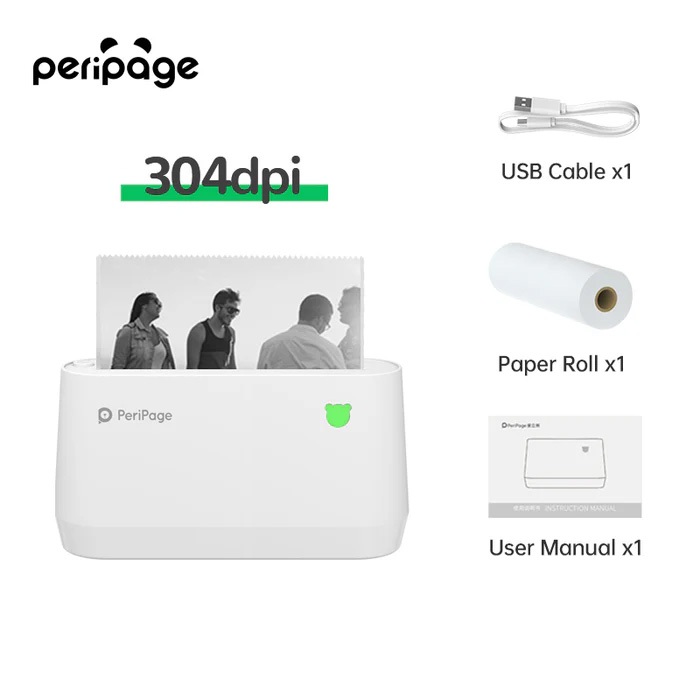 Peripage Mini Printer A9s MAX เครื่องปริ้นพกพาไร้สาย