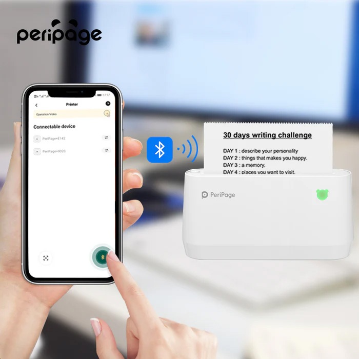 Peripage Mini Printer A9s MAX เครื่องปริ้นพกพาไร้สาย