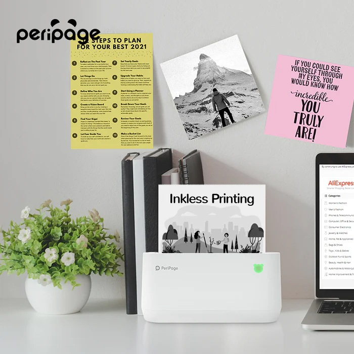 Peripage Mini Printer A9s MAX เครื่องปริ้นพกพาไร้สาย