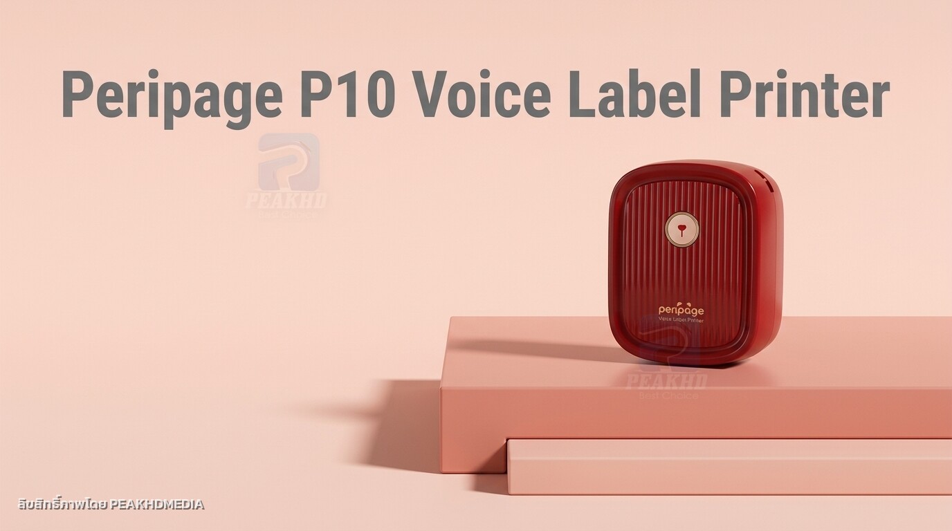 รีวิว Peripage P10 Voice Label Printer: เครื่องพิมพ์ฉลากด้วยเสียง — สเปก จุดเด่น การใช้งาน