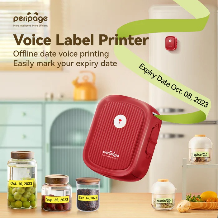 Peripage Voice Label Printer P10 เครื่องปริ้นฉลากด้วยเสียง
