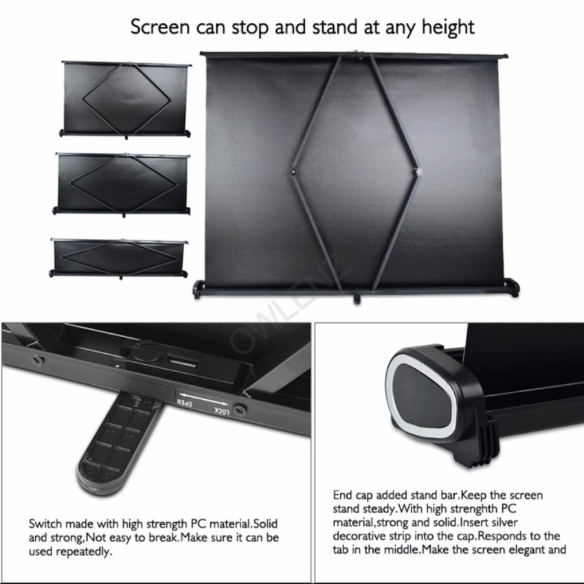 จอโปรเจคเตอร์ ขนาด 50" สัดส่วน 16:9 PEAKHD