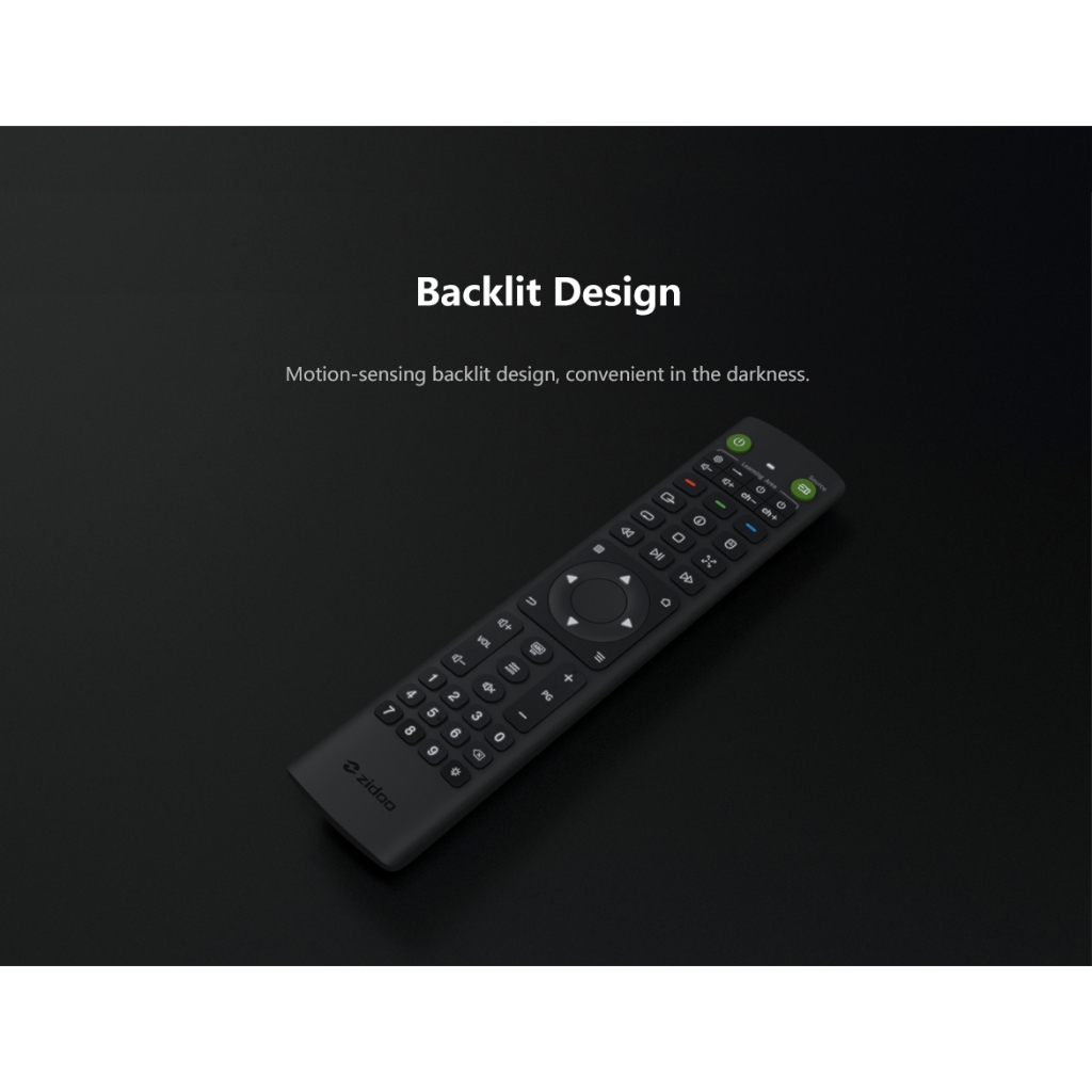 Remote control V12 for ZIDOO MEDIA PLAYER แบบ IR remote + Bluetooth