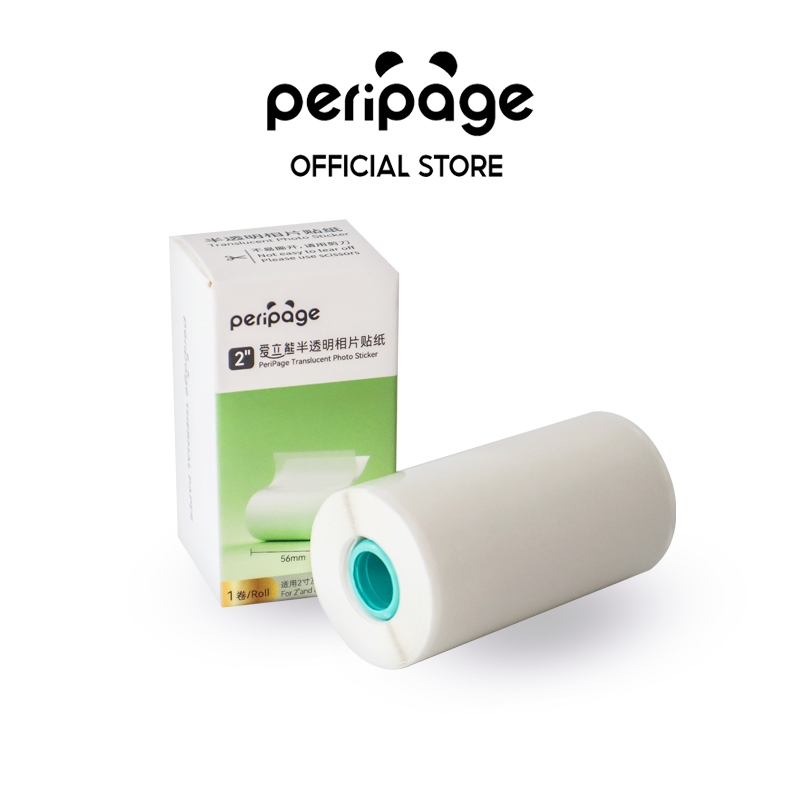 Translucent Photo Sticker 56x30mm. / กระดาษสติกเกอร์โปร่งแสง 56x30 มม.