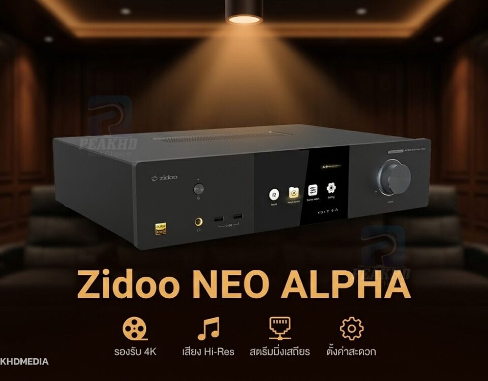 รีวิว Zidoo NEO ALPHA: 4K Hi-End Media Player ชิป Realtek RTD1619DR + DAC ESS9038Pro