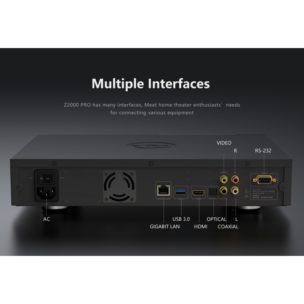 Zidoo Z2000 Pro เครื่องเล่นไฟล์หนัง Media player REALTEK 1619 BDP Ram 4GB Rom 32GB